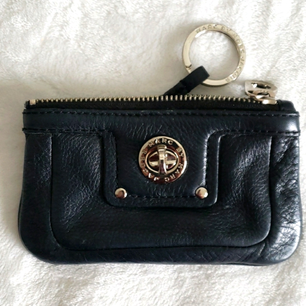 Marc Jacobs Black Leather Card Holder